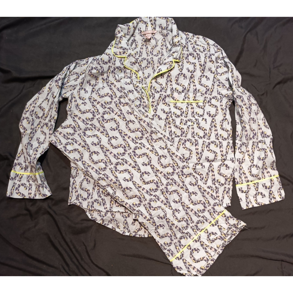 Victorias Secret Pajama Lounge Pants Women M Animal Print Sleepwear VS